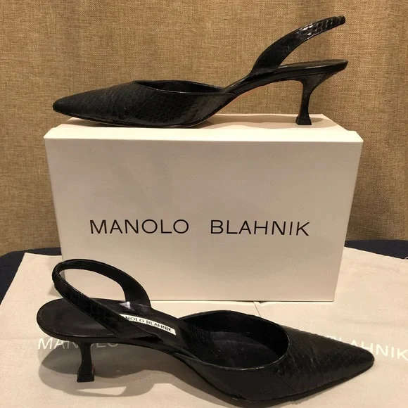 Manolo Blahnik Slingbacks - Picture 6 of 11